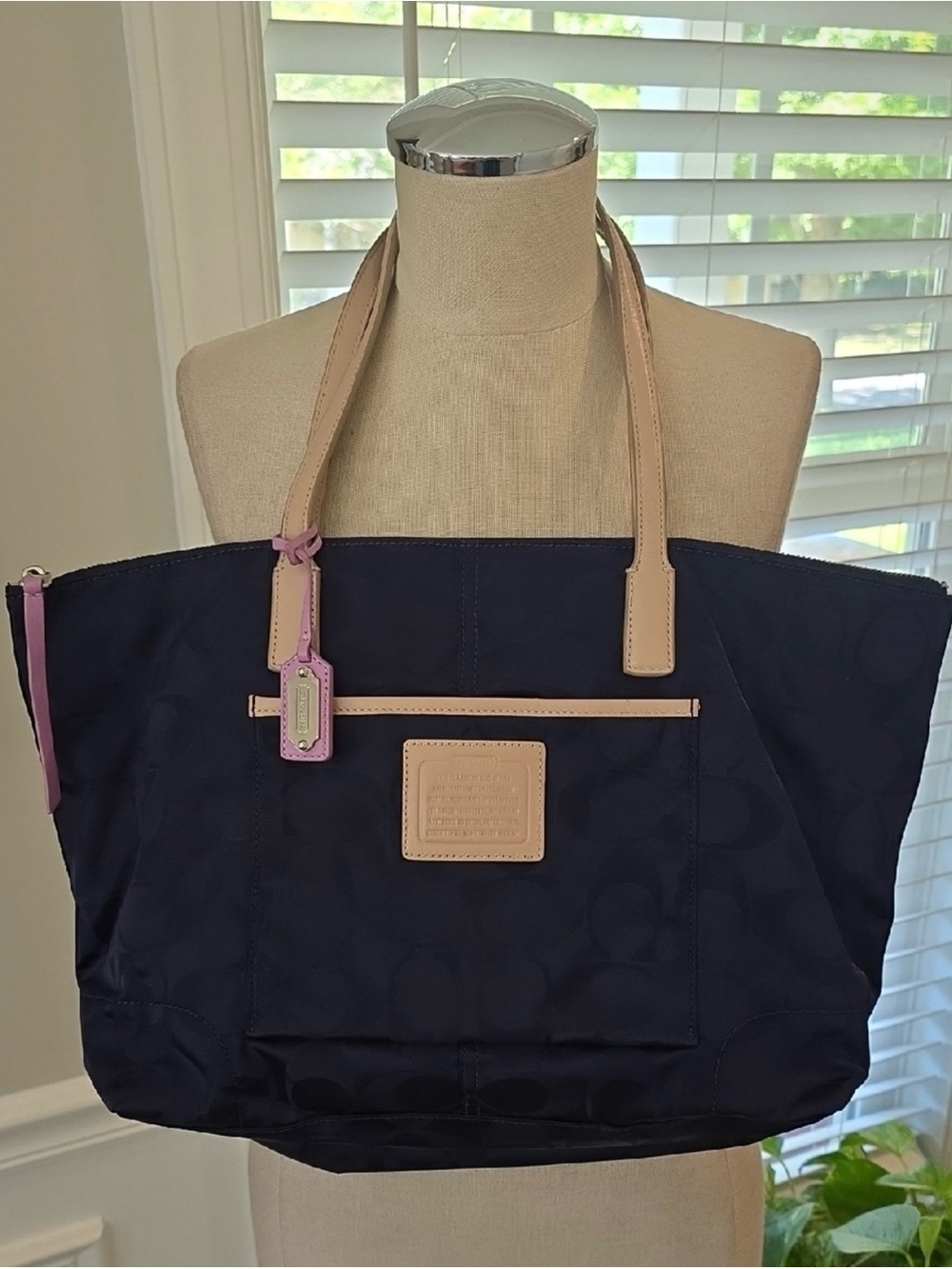 Coach Legacy Weekend Signature Nylon East/West Tote - Picture 2 of 8